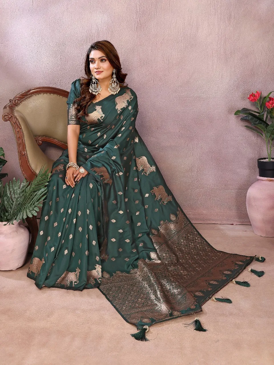 Buy Summer Special Pure Banarasi Silk Premium Saree in Surat - Reseller Bazzar
